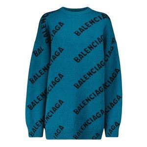 Brand New Balenciaga Wool Intarsia Pullover Sweater Size XXL